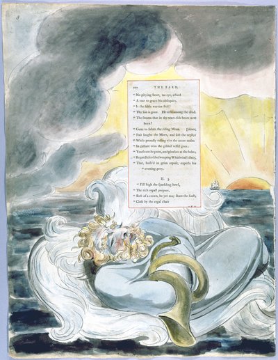 The Poems of Thomas Gray, Design 60, The Bard 08 by William Blake